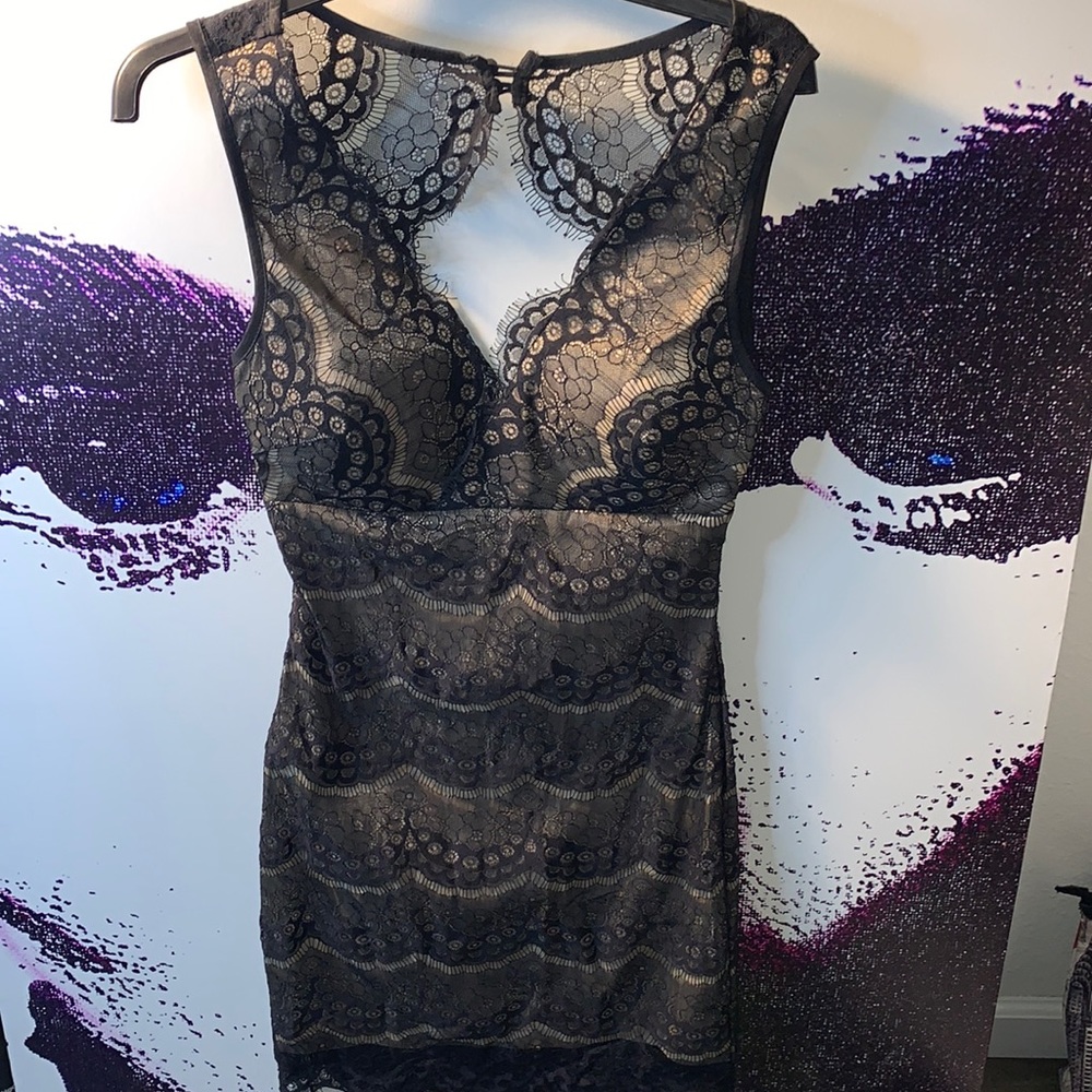 FOREIGN EXCHANGE BLACK LACE DRESS